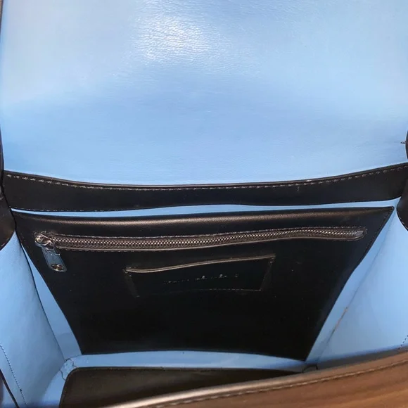 Calvin Klein Jeans Black Leather Backpack - Picture 3 of 6